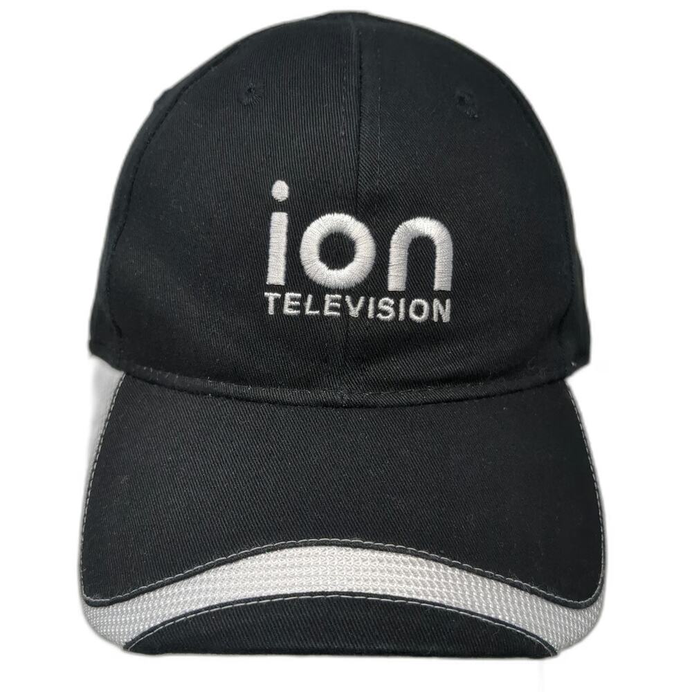 Big Accessories Baseball Cap Black White One Size Ion Television Mesh Trim Hat